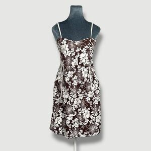 Vintage Y2K Hawaiian Floral Mini Stretch Cotton Sundress She’s Cool M Surfer